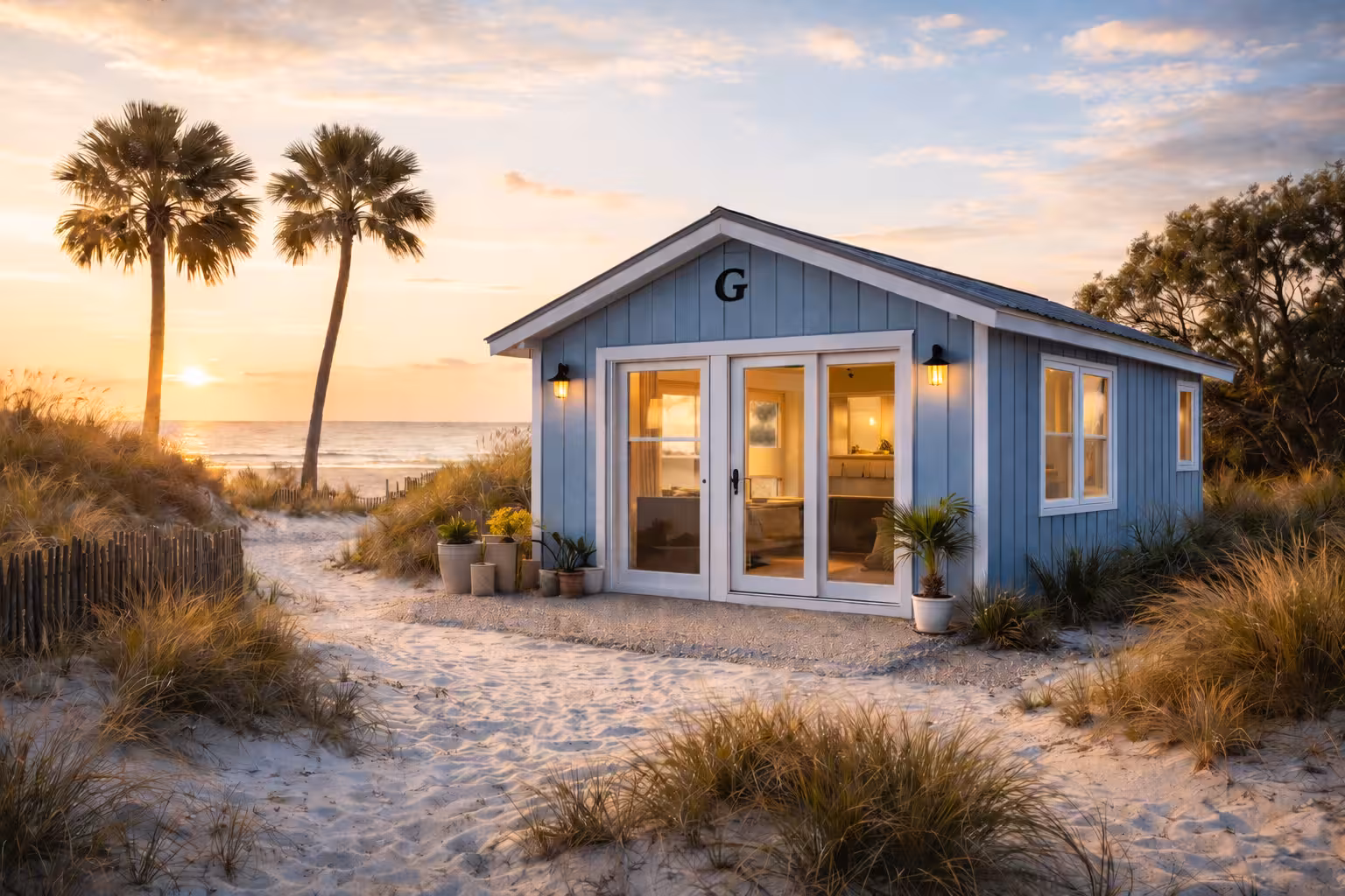 Welcoming Coastal Porch